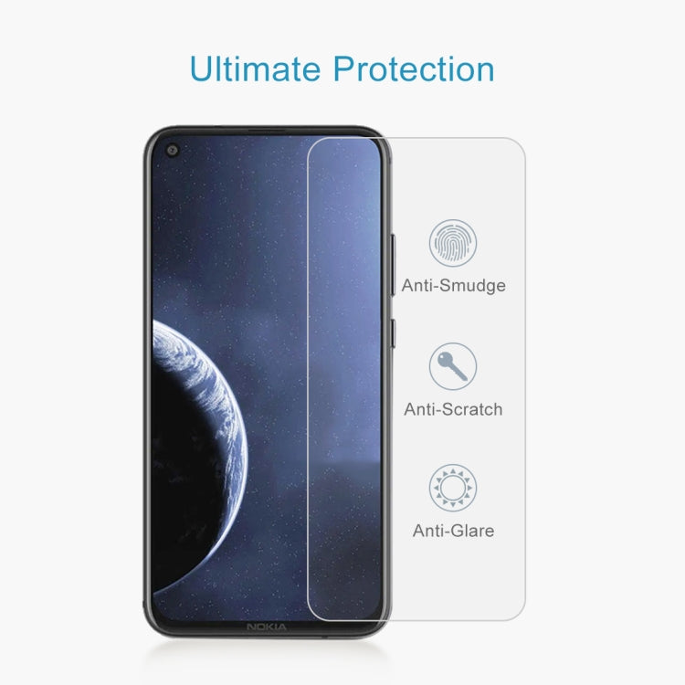100 PCS 0.26mm 9H 2.5D Tempered Glass Film for Nokia 8.1 Plus