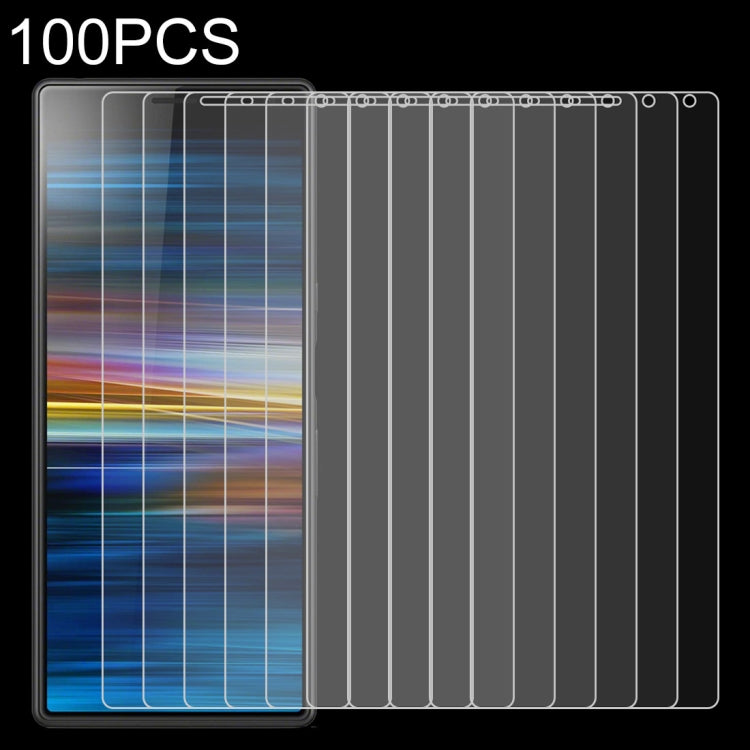 100 PCS 0.26mm 9H 2.5D Tempered Glass Film for Sony Xperia 10 Plus