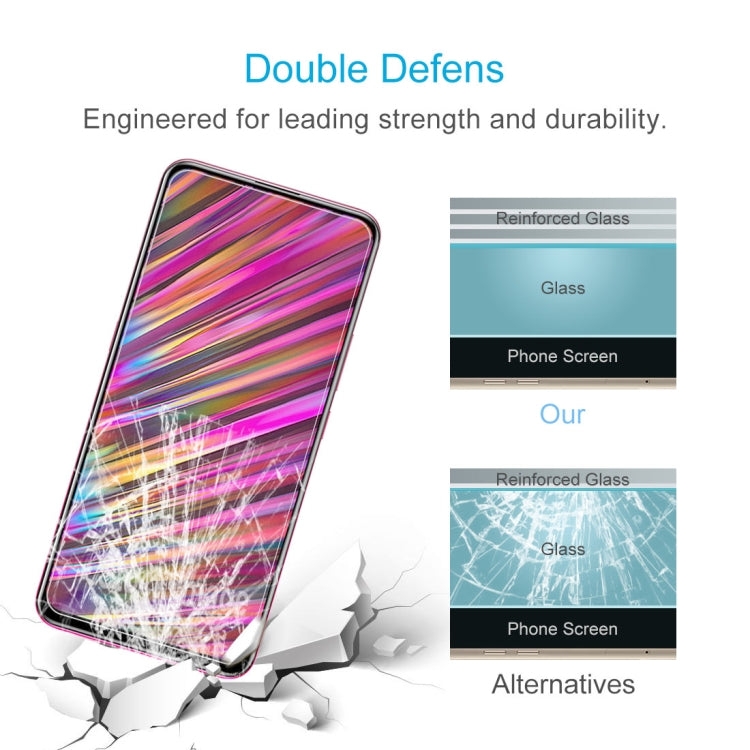 100 PCS 0.26mm 9H 2.5D Tempered Glass Film for Vivo V15