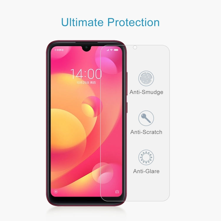 100 PCS 0.26mm 9H 2.5D Tempered Glass Film for Xiaomi Mi Play