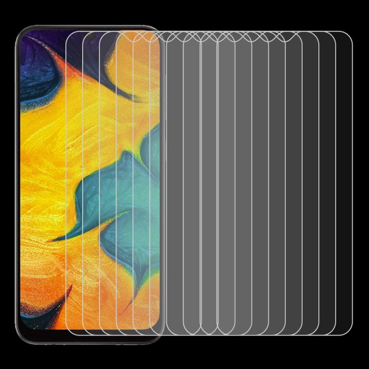 100 PCS 0.26mm 9H 2.5D Tempered Glass Film for Galaxy A30