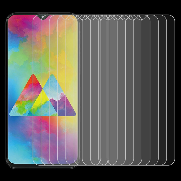 10 PCS 0.26mm 9H 2.5D Tempered Glass Film for Galaxy M20