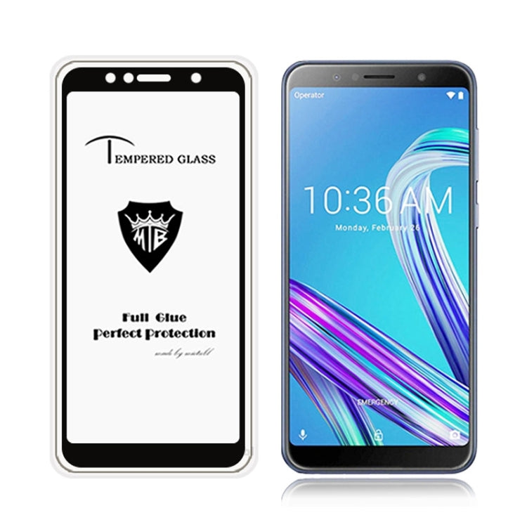 Full Screen Full Glue Anti-fingerprint Tempered Glass Film for Asus Zenfone Max Pro (M1) ZB601KL (Black)