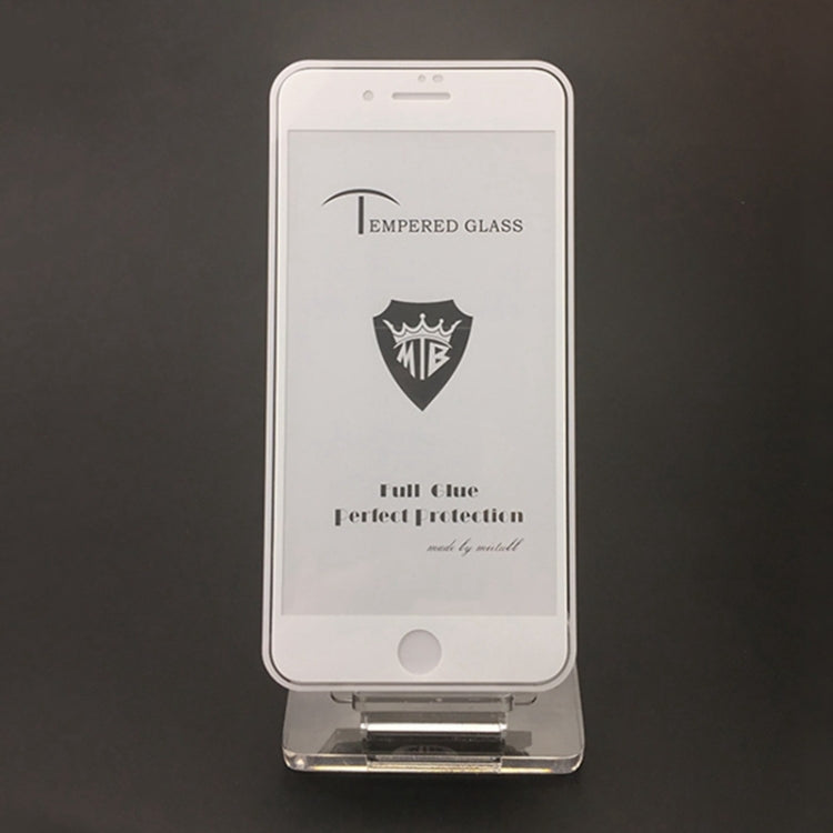 25 PCS Full Screen Full Glue Anti-fingerprint Tempered Glass Film for iPhone 8 Plus & 7 Plus