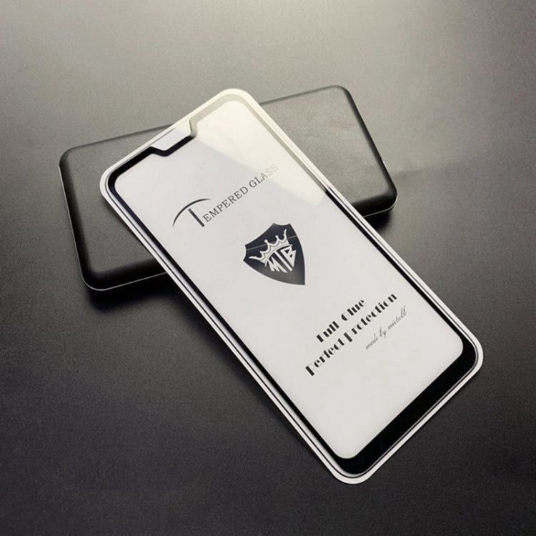 MIETUBL Full Screen Full Glue Anti-fingerprint Tempered Glass Film for Zenfone Max Pro (M2) ZB631KL(Black)