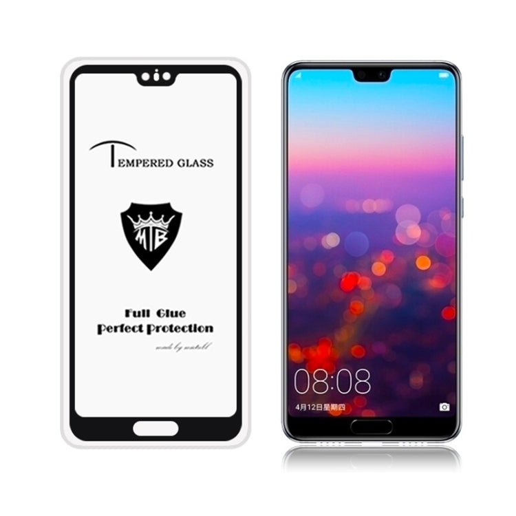 MIETUBL Full Screen Full Glue Anti-fingerprint Tempered Glass Film for Huawei P20 (Black)