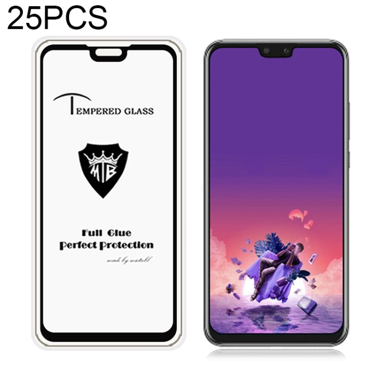 25 PCS MIETUBL Full Screen Full Glue Anti-fingerprint Tempered Glass Film for Huawei Y9 (2019) / Enjoy 9 Plus (Black)