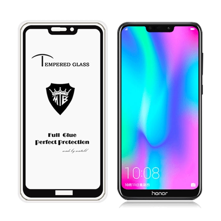 MIETUBL Full Screen Full Glue Anti-fingerprint Tempered Glass Film for Huawei Honor 8C (Black)