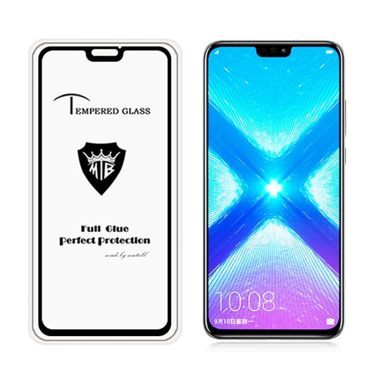 MIETUBL Full Screen Full Glue Anti-fingerprint Tempered Glass Film for Huawei Honor 8X (Black)