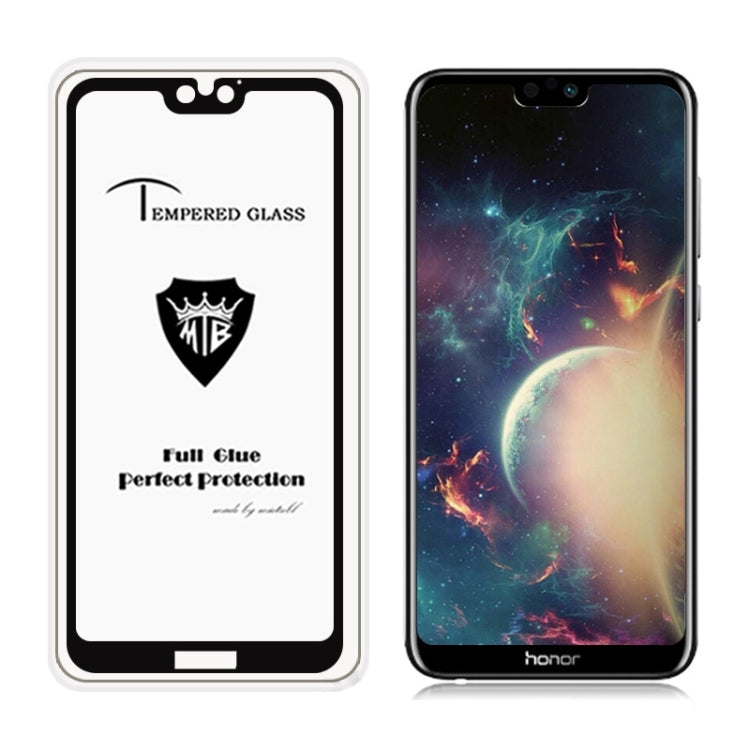 MIETUBL Full Screen Full Glue Anti-fingerprint Tempered Glass Film for Huawei Honor 9i (Black)