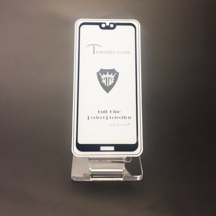 MIETUBL Full Screen Full Glue Anti-fingerprint Tempered Glass Film for Huawei Honor 9i (Black)