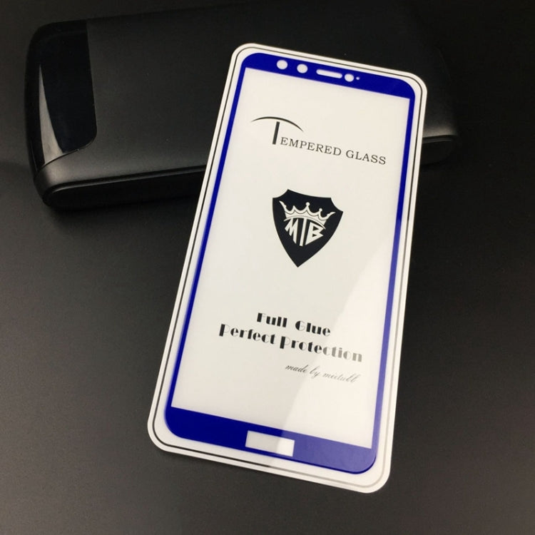 25 PCS MIETUBL Full Screen Full Glue Anti-fingerprint Tempered Glass Film for Huawei Honor 9 Lite (Blue)