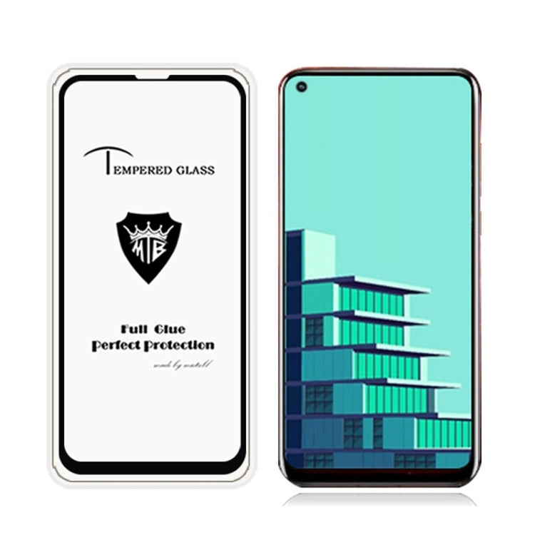 MIETUBL Full Screen Full Glue Anti-fingerprint Tempered Glass Film for Huawei Nova 4 (Black)