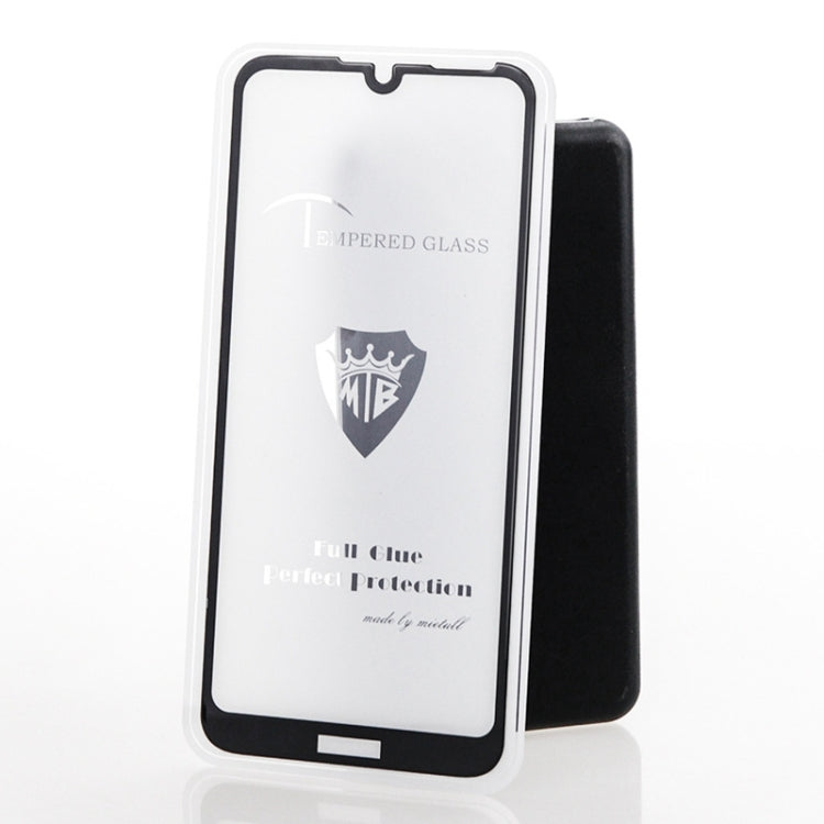 25 PCS MIETUBL Full Screen Full Glue Anti-fingerprint Tempered Glass Film for Huawei Y7 Prime (2019) (Black)