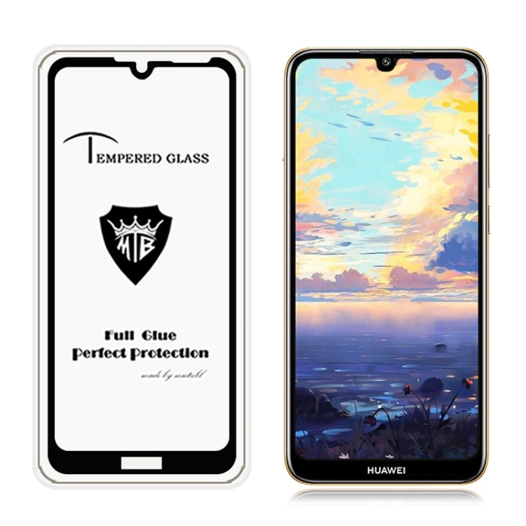 MIETUBL Full Screen Full Glue Anti-fingerprint Tempered Glass Film for Huawei Honor Play 8A (Black)