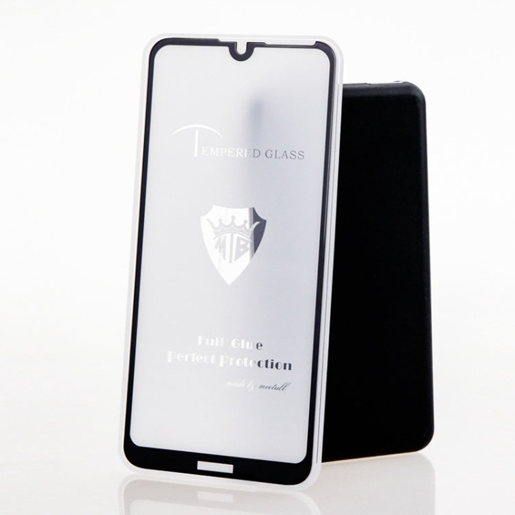 MIETUBL Full Screen Full Glue Anti-fingerprint Tempered Glass Film for Huawei Honor Play 8A (Black)