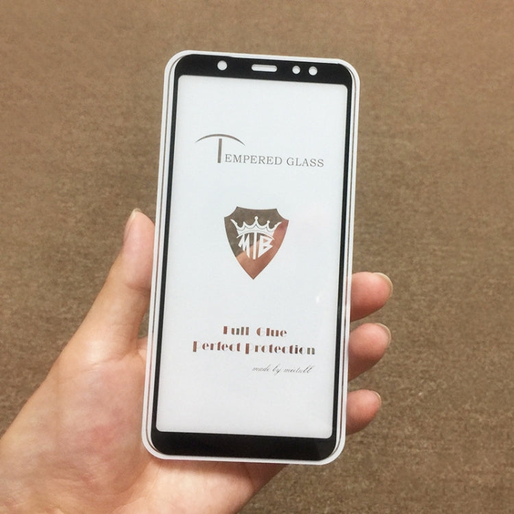 MIETUBL Full Screen Full Glue Anti-fingerprint Tempered Glass Film for Galaxy A6+ (2018)