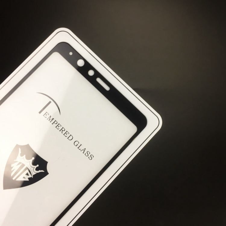 MIETUBL Full Screen Full Glue Anti-fingerprint Tempered Glass Film for Galaxy A8 Star / A9 Star (Black)