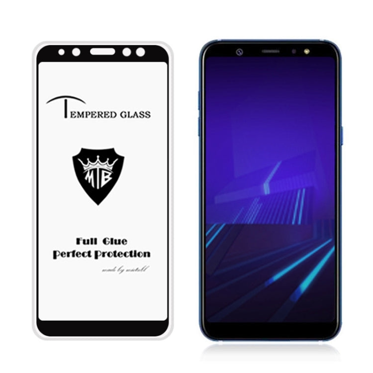MIETUBL Full Screen Full Glue Anti-fingerprint Tempered Glass Film for Galaxy A6 (2018)
