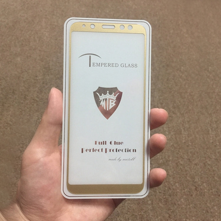 MIETUBL Full Screen Full Glue Anti-fingerprint Tempered Glass Film for Galaxy A6 (2018)