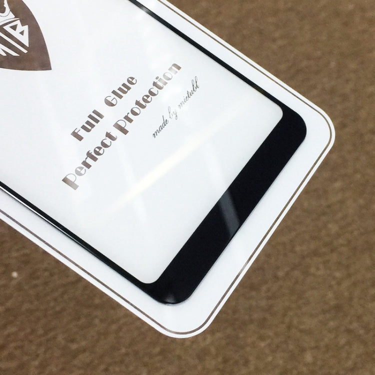 MIETUBL Full Screen Full Glue Anti-fingerprint Tempered Glass Film for Galaxy Galaxy A8 (2018) (Black)