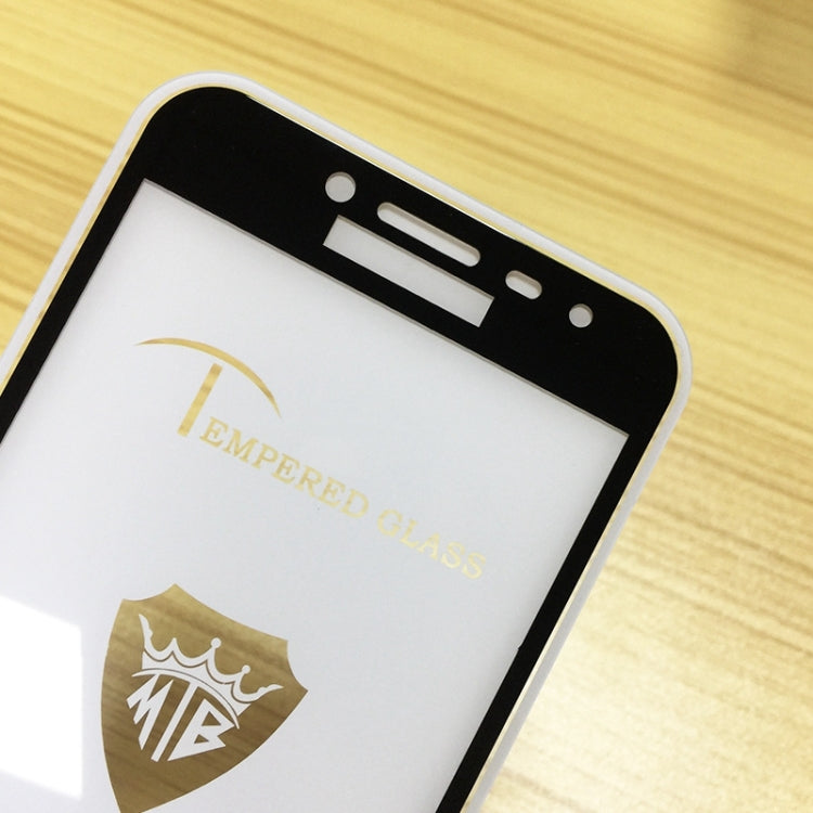 MIETUBL Full Screen Full Glue Anti-fingerprint Tempered Glass Film for Galaxy J2 Pro (2018) (Black)