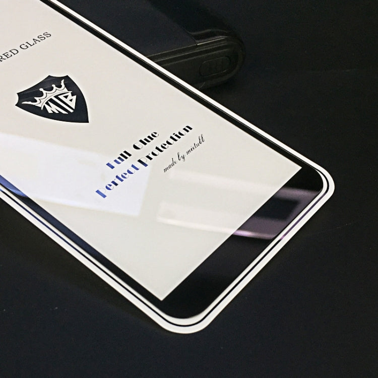 MIETUBL Full Screen Full Glue Anti-fingerprint Tempered Glass Film for Galaxy J4 Core (Black)