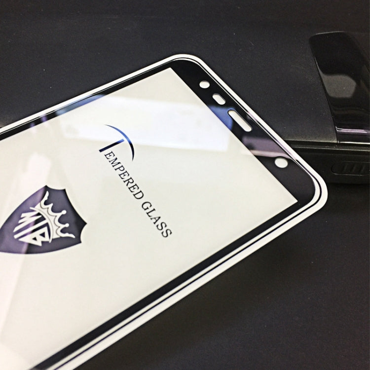 25 PCS MIETUBL Full Screen Full Glue Anti-fingerprint Tempered Glass Film for Galaxy J4 Core (Black)