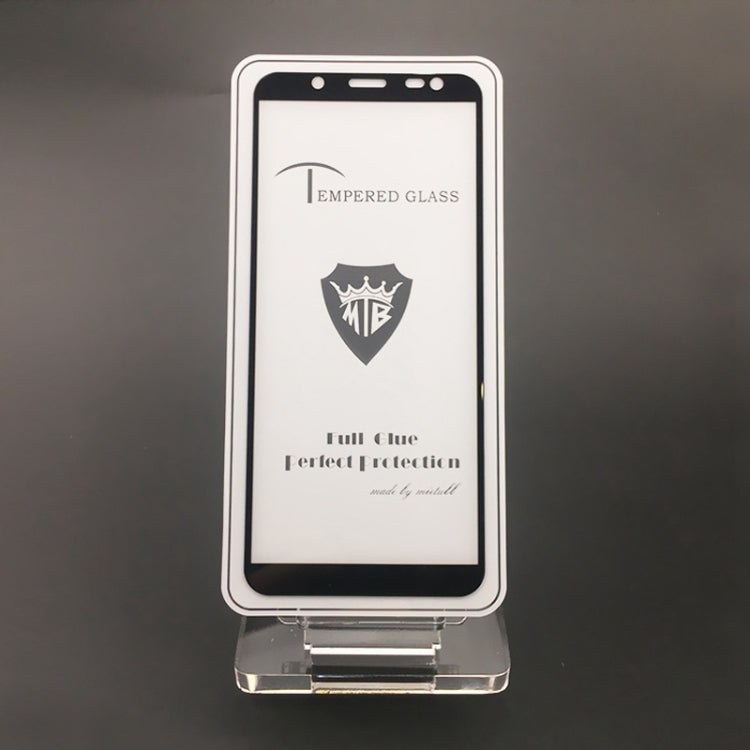 MIETUBL Full Screen Full Glue Anti-fingerprint Tempered Glass Film for Galaxy J6 (2018)