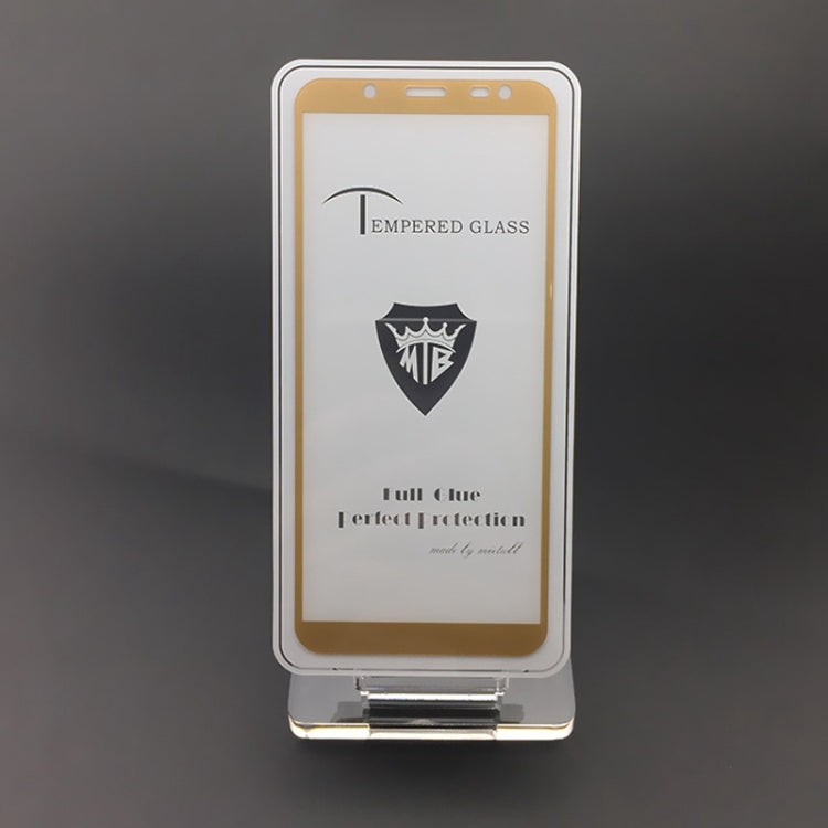 MIETUBL Full Screen Full Glue Anti-fingerprint Tempered Glass Film for Galaxy J6 (2018)