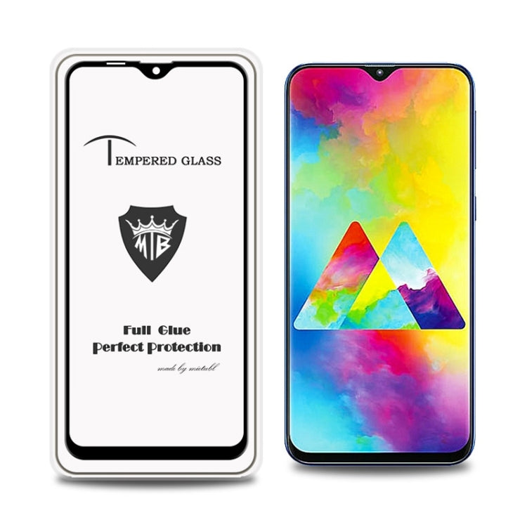 MIETUBL Full Screen Full Glue Anti-fingerprint Tempered Glass Film for Galaxy M20 (Black)