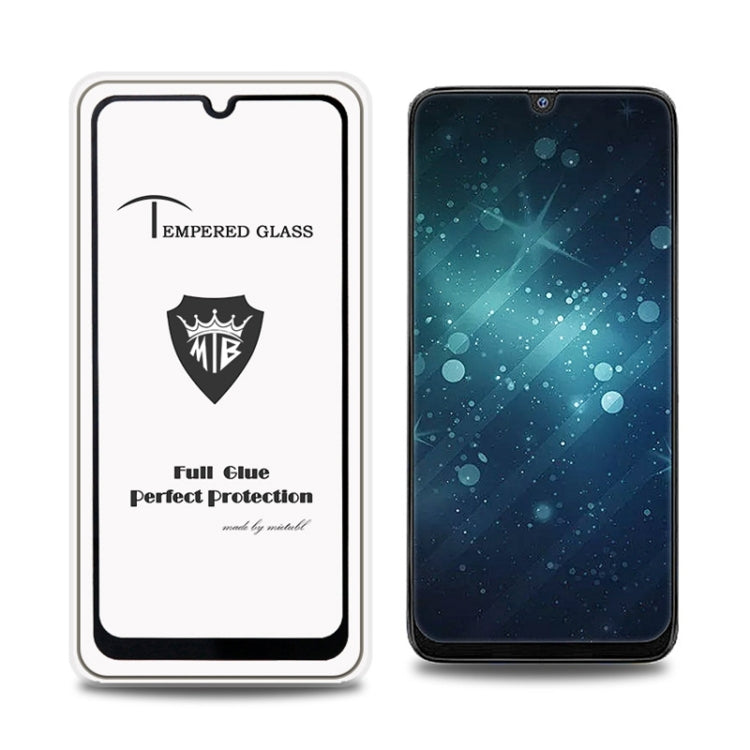 MIETUBL Full Screen Full Glue Anti-fingerprint Tempered Glass Film for Galaxy M30 & A50(Black)