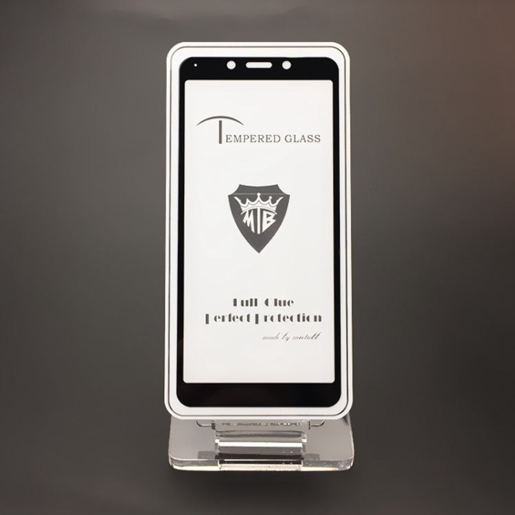 25 PCS MIETUBL Full Screen Full Glue Anti-fingerprint Tempered Glass Film for Xiaomi Redmi 6A (Black)