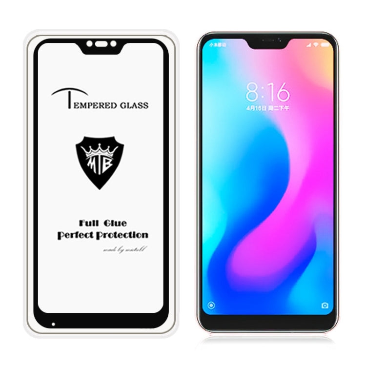 MIETUBL Full Screen Full Glue Anti-fingerprint Tempered Glass Film for Xiaomi Redmi 6 Pro / Mi A2 lite (Black)