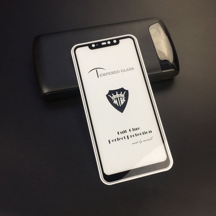 25 PCS MIETUBL Full Screen Full Glue Anti-fingerprint Tempered Glass Film for Xiaomi Redmi Note 6 Pro (Black)