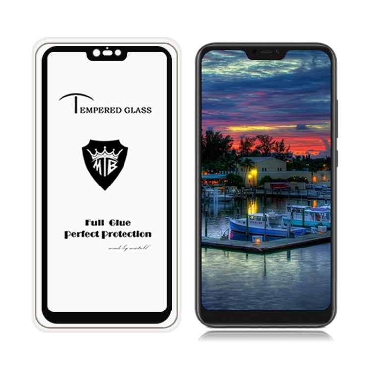 MIETUBL Full Screen Full Glue Anti-fingerprint Tempered Glass Film for Xiaomi Redmi Note 6 (Black)