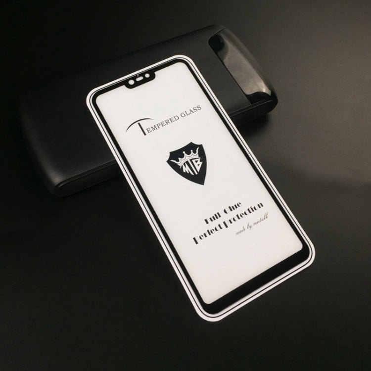 25 PCS MIETUBL Full Screen Full Glue Anti-fingerprint Tempered Glass Film for Xiaomi Redmi Note 6 (Black)