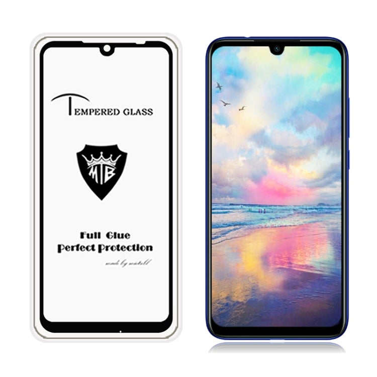 MIETUBL Full Screen Full Glue Anti-fingerprint Tempered Glass Film for Xiaomi Redmi Note 7 (Black)