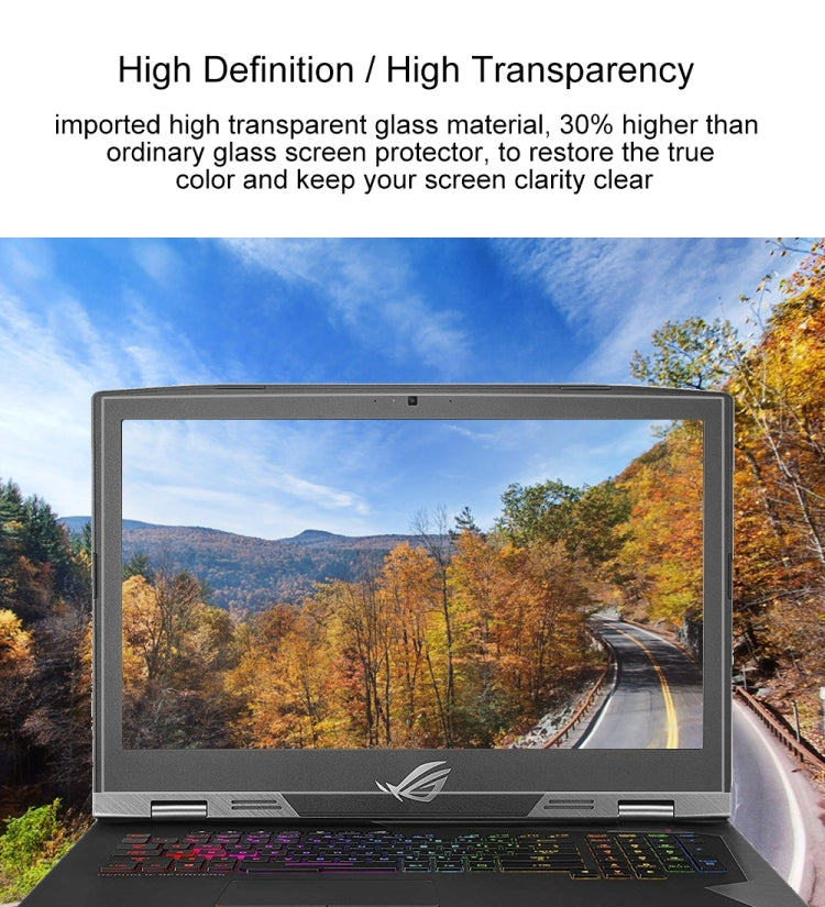 Laptop Screen HD Tempered Glass Protective Film for ASUS ROG G703 17.3 inch