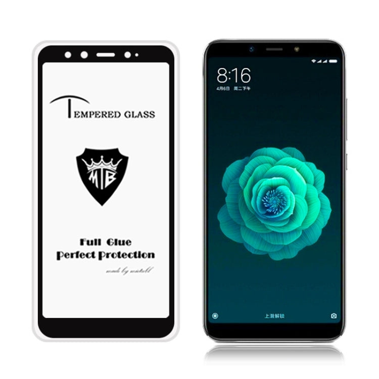MIETUBL Full Screen Full Glue Anti-fingerprint Tempered Glass Film for Xiaomi Mi 6X / A2