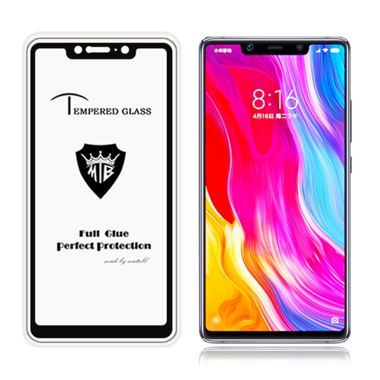 MIETUBL Full Screen Full Glue Anti-fingerprint Tempered Glass Film for Xiaomi Mi 8 SE (Black)