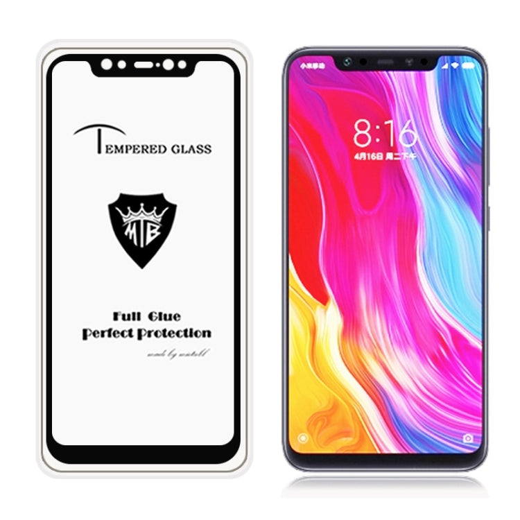 MIETUBL Full Screen Full Glue Anti-fingerprint Tempered Glass Film for Xiaomi Mi 8