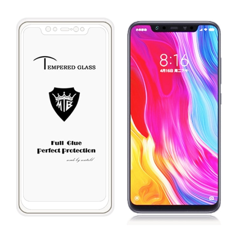 MIETUBL Full Screen Full Glue Anti-fingerprint Tempered Glass Film for Xiaomi Mi 8