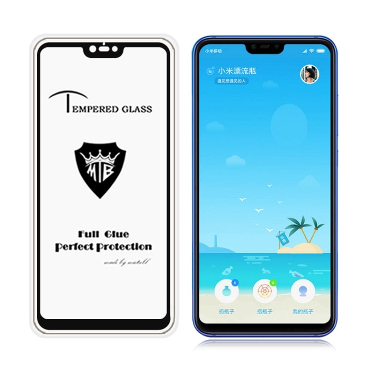 MIETUBL Full Screen Full Glue Anti-fingerprint Tempered Glass Film for Xiaomi Mi 8 Lite (Black)