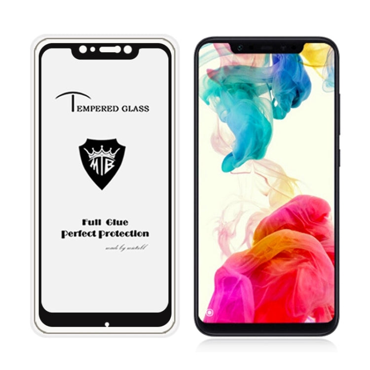 MIETUBL Full Screen Full Glue Anti-fingerprint Tempered Glass Film for Xiaomi Pocophone F1 (Black)