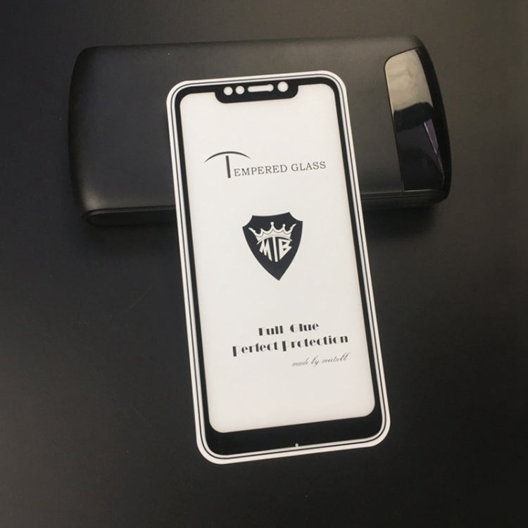 25 PCS MIETUBL Full Screen Full Glue Anti-fingerprint Tempered Glass Film for Xiaomi Pocophone F1 (Black)