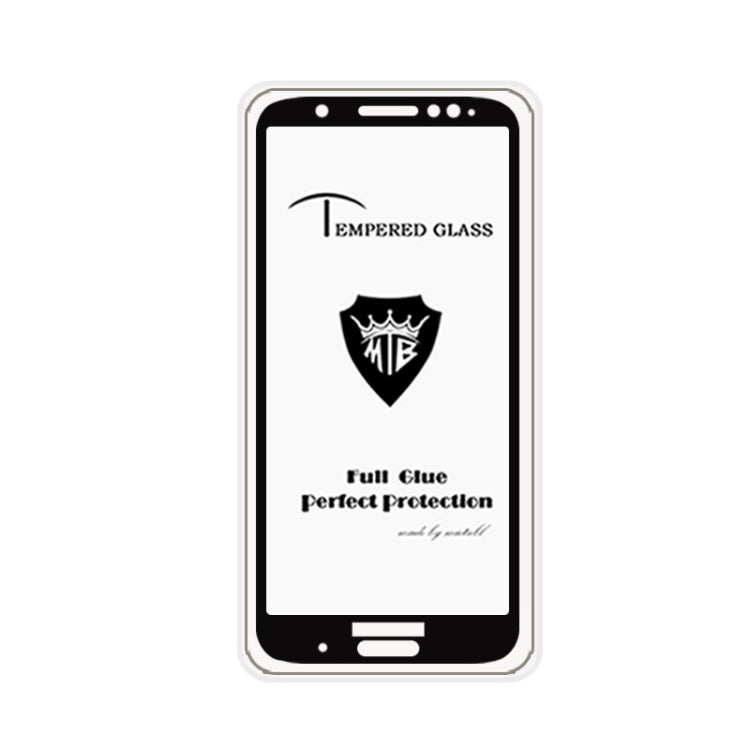 MIETUBL Full Screen Full Glue Anti-fingerprint Tempered Glass Film for Motorola Moto G6 Plus (Black)