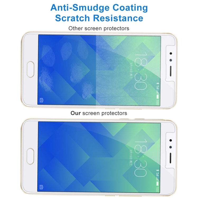 2 PCS 9H 2.5D Tempered Glass Film for Meizu M5S
