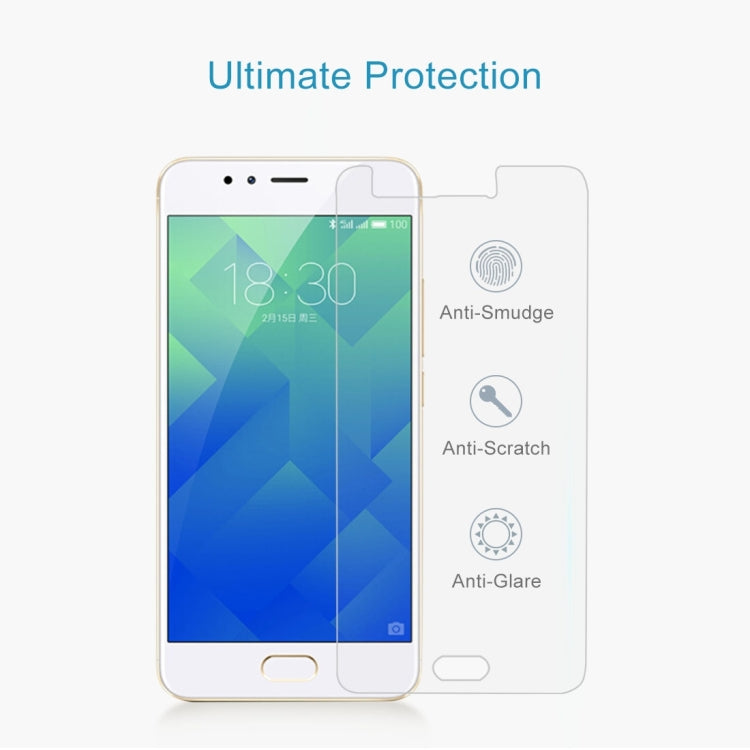 100 PCS 9H 2.5D Tempered Glass Film for Meizu M5S