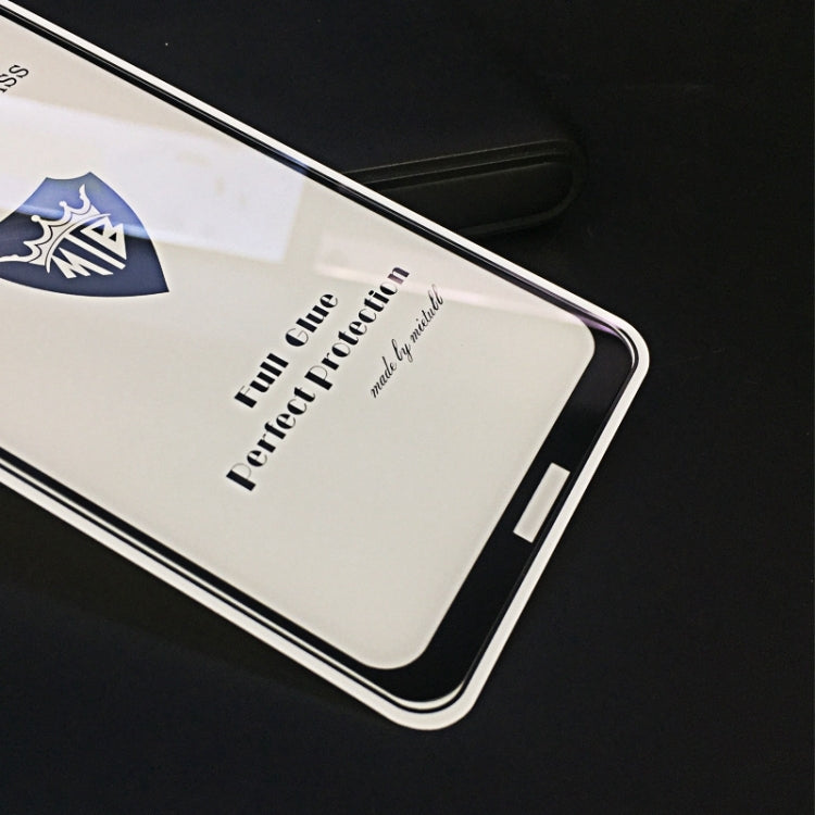 MIETUBL Full Screen Full Glue Anti-fingerprint Tempered Glass Film for Nokia 8.1 / X7 (Black)